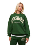 Collegiate Graphic Crew Neck Pullover oversized fit Athletic Green