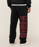 Fade Graphic Straight Leg Pants oversized fit Red