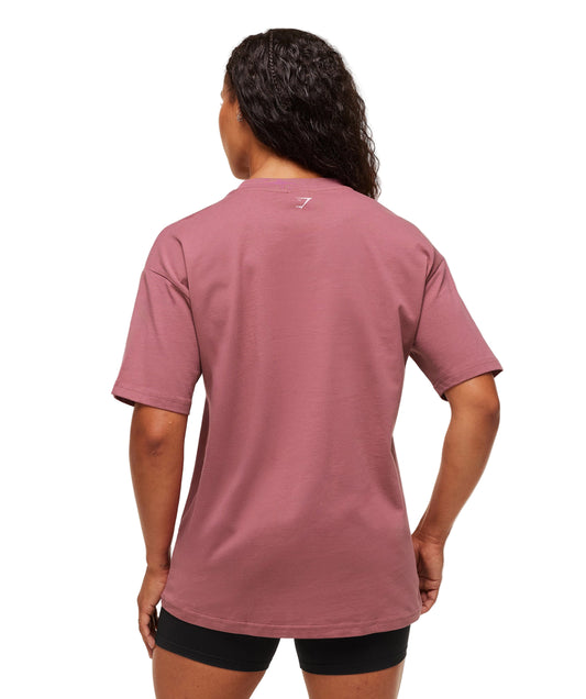 Lifting Club Graphic Oversized T-Shirt oversized fit Reset Pink