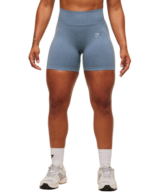 Lift Seamless Shorts Worn Blue/Peri Blue Marl