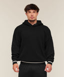 Collective Crochet Style Hoodie oversized fit Black