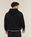 Collective Crochet Style Hoodie oversized fit Black