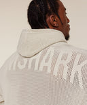 Collective Crochet Style Hoodie oversized fit Tinted White