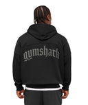 Olde English Zip Up Hoodie oversized fit Black