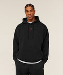 Power Oversized Hoodie oversized fit Black/Conditioning Red