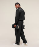 Power Long Sleeve T-Shirt oversized fit Black/Asphalt Grey