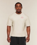 Retro Collegiate T-Shirt oversized fit Tinted White