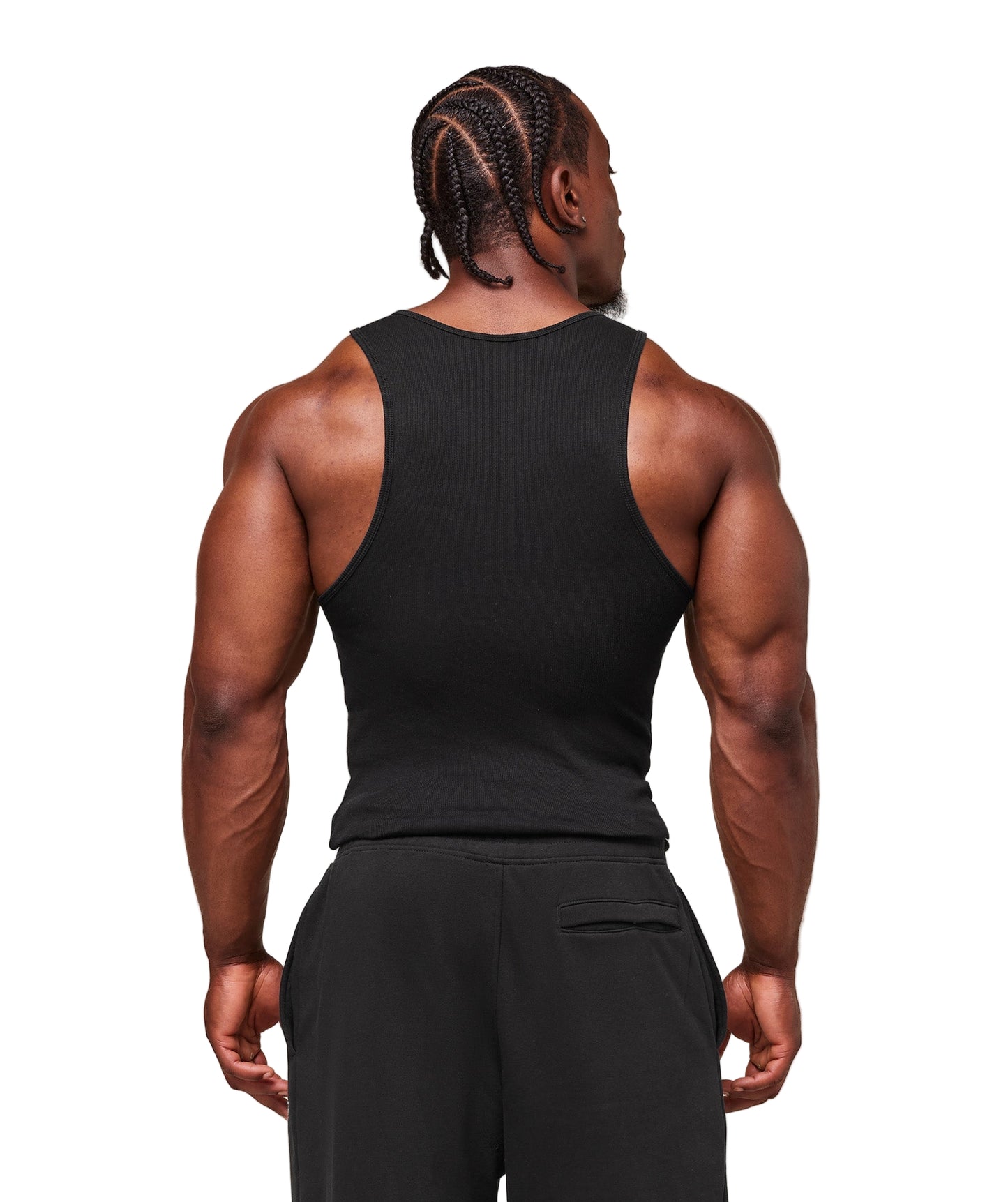Gymshark Ribbed Tank 1PK - Black