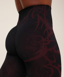 Storm Seamless Leggings regular Black/Rich Maroon