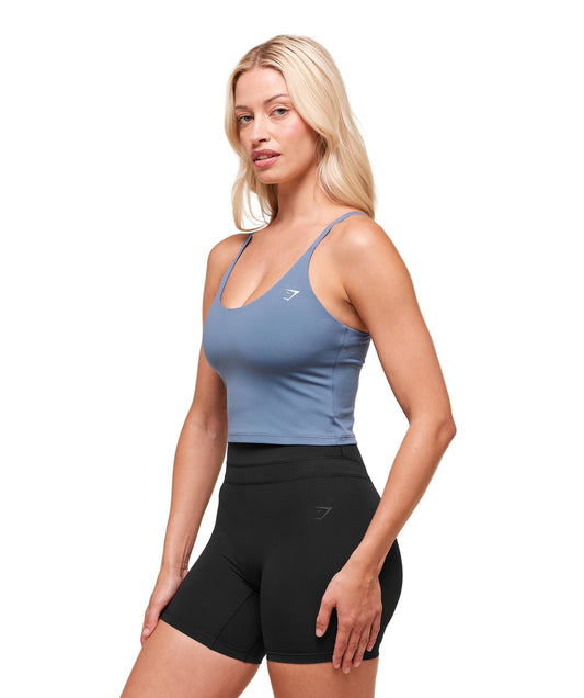Training Cami Tank With Shelf Worn Blue