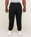 Jersey Pumper Pants oversized fit Black - Unmatched Kicks-GYMSHARK