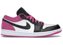 Jordan 1 Low Black Active Fuchsia - Unmatched Kicks - Sneakers