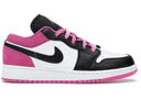 Jordan 1 Low Black Active Fuchsia Gs - Unmatched Kicks - Sneakers