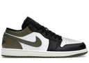 Jordan 1 Low Black Toe Medium Olive - Unmatched Kicks - Sneakers