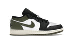 Jordan 1 Low Black Toe Medium Olive Gs - Unmatched Kicks - Sneakers