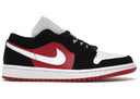 Jordan 1 Low Black White Gym Red Womens - Unmatched Kicks - Sneakers