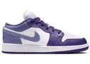 Jordan 1 Low Court Purple White Dusty Amethyst (Gs) - Unmatched Kicks - Sneakers