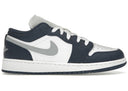 Jordan 1 Low Midnight Navy Wolf Grey Gs - Unmatched Kicks - Sneakers