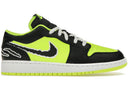 Jordan 1 Low Se Black Cat Volt Gs - Unmatched Kicks - Sneakers
