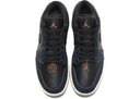Jordan 1 Low Se Black Dark Obsidian Snakeskin Womens - Unmatched Kicks - Sneakers