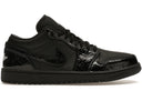 Jordan 1 Low Se Patent Elephant Black Womens - Unmatched Kicks - Sneakers
