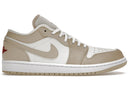 Jordan 1 Low Se Sail Rattan University Red - Unmatched Kicks - Sneakers