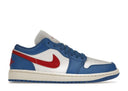 Jordan 1 Low Sport Blue Gym Red (Women'S) - Unmatched Kicks - Sneakers