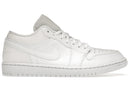 Jordan 1 Low Triple White Tumbled Leather - Unmatched Kicks - Sneakers