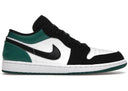 Jordan 1 Low White Black Mystic Green - Unmatched Kicks - Sneakers