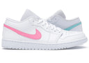 Jordan 1 Low White Multi - Color Swoosh - Unmatched Kicks - Sneakers
