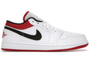 Jordan 1 Low White University Red Black - Unmatched Kicks - Sneakers