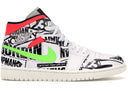 Jordan 1 Mid All Over Logos - Unmatched Kicks - Sneakers