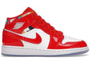 Jordan 1 Mid Barcelona Sweater Red Patent Gs - Unmatched Kicks - Sneakers