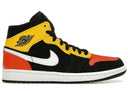 Jordan 1 Mid Black Amarillo Orange - Unmatched Kicks - Sneakers