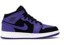 Jordan 1 Mid Black Dark Concord Gs - Unmatched Kicks - Sneakers