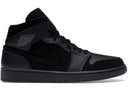 Jordan 1 Mid Black Dark Smoke Grey - Unmatched Kicks - Sneakers