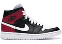 Jordan 1 Mid Black Noble Red Womens - Unmatched Kicks - Sneakers
