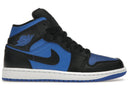 Jordan 1 Mid Black Royal Blue - Unmatched Kicks - Sneakers
