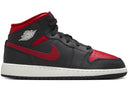 Jordan 1 Mid Black Summit White Varsity Red Gs - Unmatched Kicks - Sneakers
