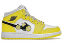 Jordan 1 Mid Dynamic Yellow Floral Gs - Unmatched Kicks - Sneakers