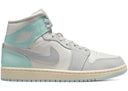 Jordan 1 Mid Football Grey Igloo Womens - Unmatched Kicks - Sneakers