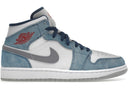 Jordan 1 Mid French Blue Fire Red - Unmatched Kicks - Sneakers