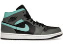 Jordan 1 Mid Grey Aqua - Unmatched Kicks - Sneakers