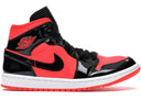 Jordan 1 Mid Hot Punch Black Womens - Unmatched Kicks - Sneakers