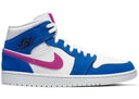Jordan 1 Mid Hyper Royal Hyper Violet - Unmatched Kicks - Sneakers
