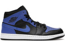 Jordan 1 Mid Hyper Royal Tumbled Leather - Unmatched Kicks - Sneakers