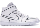 Jordan 1 Mid Iridescent Reflective White Womens - Unmatched Kicks - Sneakers