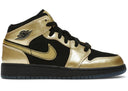 Jordan 1 Mid Metallic Gold Coin Black Gs - Unmatched Kicks - Sneakers