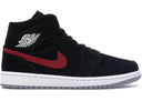 Jordan 1 Mid Multi - Color Swoosh Black - Unmatched Kicks - Sneakers