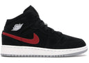 Jordan 1 Mid Multi - Color Swoosh Black Gs - Unmatched Kicks - Sneakers